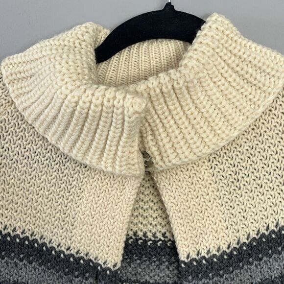 Kerrybrooke Sears Vtg. 100% Virgin Wool Cardigan Coat Jacket Texured Knit Size L - Picture 5 of 13